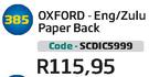 Oxford-Eng/Zulu Paper Back SCDIC5999