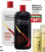 Tresemme Shampoo Or Conditioner-750/900ml Each