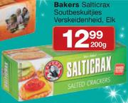 Bakers Salticrax Soutbeskuitjies Verskeidenheid-200G