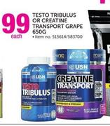 USN Testo Tribulus Or Creative Transport Grape 650G Each