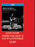 John Mayer Where The Light Is: Live In Los Angeles Blu Ray Disc