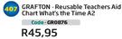 Frafton Reusable Teachers Aid Chart What's The Time A2 GR0876