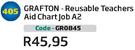 Frafton Reusable Teachers Aid Chart Job A2 GR0845