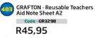 Frafton Reusable Teachers Aid Note Sheet A2 GR3298