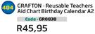 Frafton Reusable Teachers Aid Chart Birthday Calendar A2 GR0838