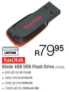Sandisk Blade 128GB USB Flash Drive (82741)