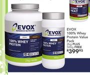 Evox 100% Whey Protein Value Pack-2 Kg