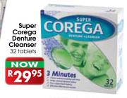 Super Corega Denture Cleanser-32 Tablets