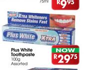 Plus White Toothpaste Assorted-100g