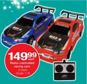 Radio-Controlled Racing Cars 2-Pack Each