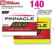 Pinnacle 12's Gold Golf Ball 