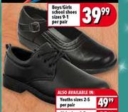 Boys/Girls School Shoes Sizes 9-1-Per Pair