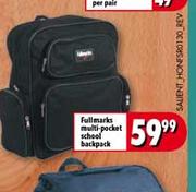 Full Marks Multi Pocket School Backpack