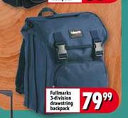 Full Marks 3-Division Drawstring Backpack