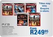 PS3 Assorted Games Mortal Kombat 9/Resistance 3/Resistance 2/Infamous 2/Uncharted 2 Essentials-Each