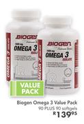 Biogen Omega 3 Value Pack-90 Plus 90 Softgels
