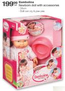 Bambolina Newborn Doll With Accessories-Per Set