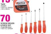Stramm Screw Driver 6 Piece Set(7148 DBL BL1)