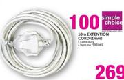 Simple Choice 10m Extenstion Cord(1mm)