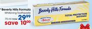 Beverly Hills Formula Whitening Toothpaste-75ml