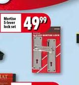 Mortice 5-Lever Lock Set