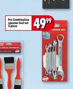 Pro Combination Spanner Tool Set-5 Piece