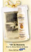 Oh So Heavenly Time To Shine Wishes & Kisses Diary Gift Set-Each