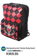 Backpack Junior Tartan Ruby Heart(KNBP1302)