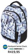 Backpack Senior Check(KNBP1303)