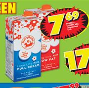 Dairy Belle Long Life Milk Full Cream/Low Fat-1Ltr Each