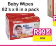 Baby Wipes-82's X 6 In A Pack
