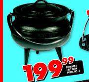 Bush Baby Cast Iron Potjie No.3