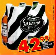 Savanna Premium Cider 6 x 330ml NRB Each