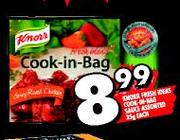 Knorr Fresh Ideas Cook-in-Bag Sauce Assorted-35g each