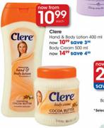 Clere Body Cream 500ml-Each