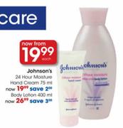 Johnson's 24 hour Moisture Hand Cream 75ml-Each