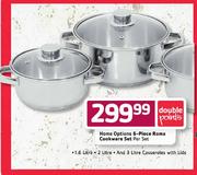 Home Options 6-Piece Roma Cookware Set-per set