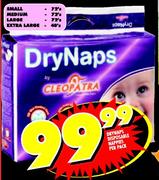 DryNaps Disposable Nappies Medium 72's-Per Pack