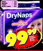 DryNaps Disposable Nappies Small 72's-Per Pack