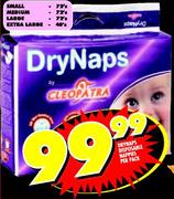 DryNaps Disposable Nappies Large 72's-Per Pack