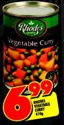 Rhodes Vegetable Curry-410g