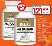 Solal All You Need Men Or Women Ages 20-50 Per Pack