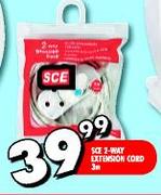 SCE 2-Way Extension Cord 3n