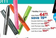 Yardley Mascara Luxurious Lush Lashes-Each 