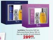 Lentheric Panache Gift Set:Perfumed Body Spray 100ml,Eau de Toilette 25ml & Watch-Per Set