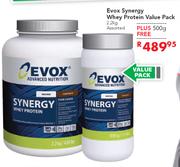 Evox Synergy Whey Protein-2.2kg Plus 500g