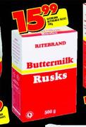 RiteBrand Buttermilk Rusks-500g
