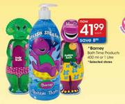 Barney Bath Time Products-400ml Or 1 Litre Each