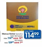 Marcus Rohrer Spirulina Refill-180 Tablets