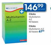 Clicks Multivitamin A-Z-30 Tablets